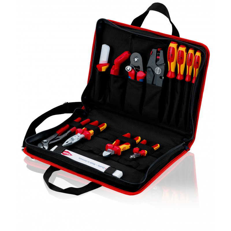 JOUANEL - Trousse à outils à rouler, 5 poches, 1 poche latérale zippée,  outils non inclus