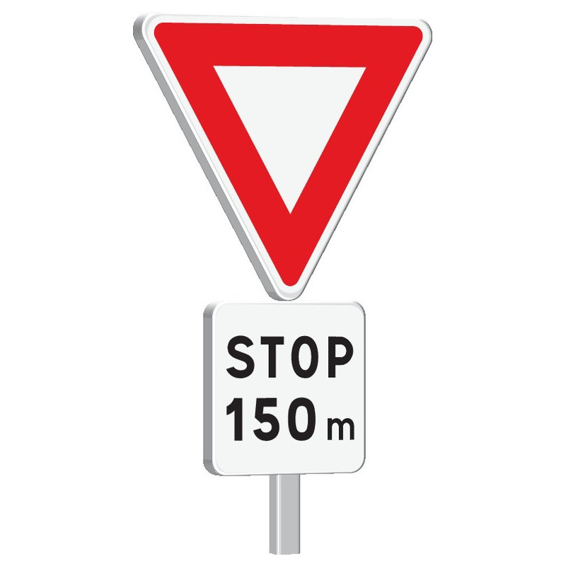 AB5-1000-Classe 1-Cédez le passage + Stop