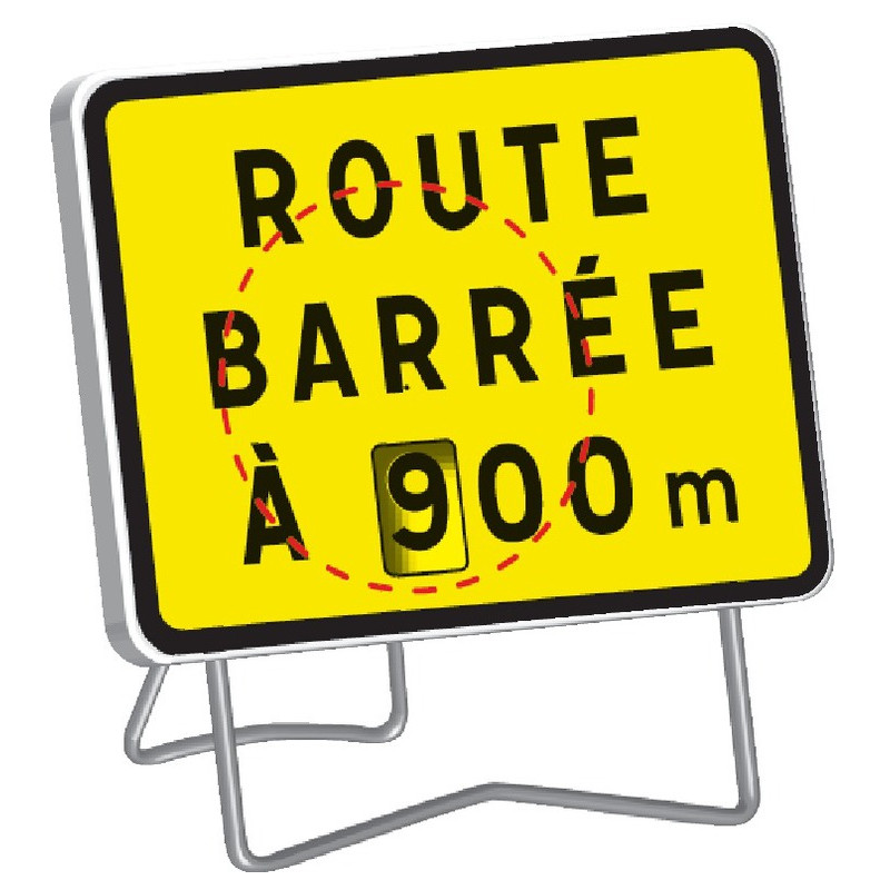 KC1 T1 ROUTE BARREE A .00M (AVEC DISQUE A CHIFFRES)