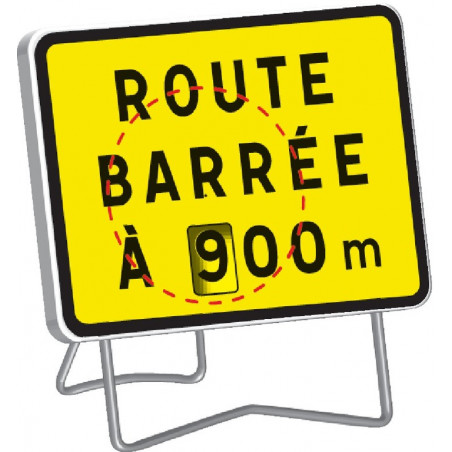 KC1 T1 ROUTE BARREE A .00M (AVEC DISQUE A CHIFFRES)