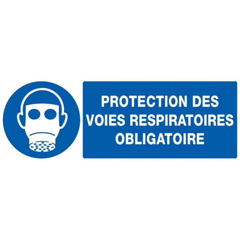 PROTECTION DES VOIES RESPIRATOIRES OBLIGAT. 200x52mm