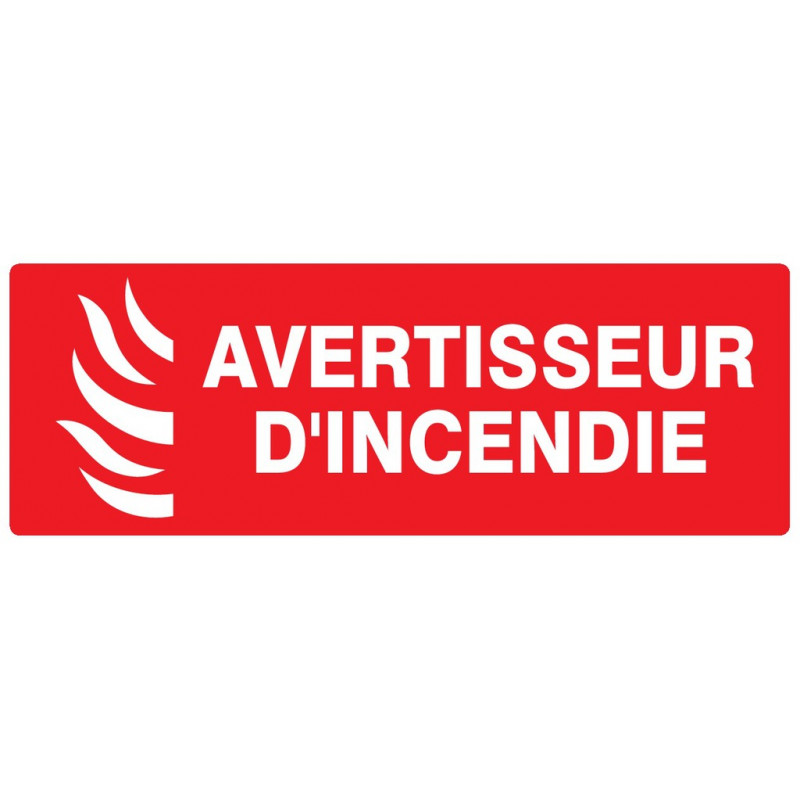 AVERTISSEUR D' INCENDIE 330x200mm