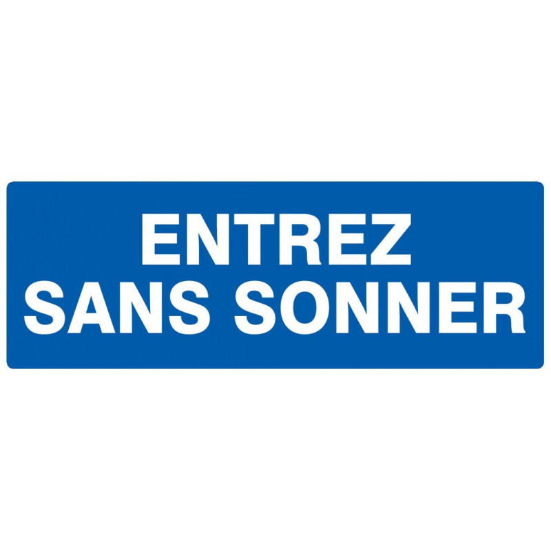 ENTREZ SANS SONNER 330x200mm