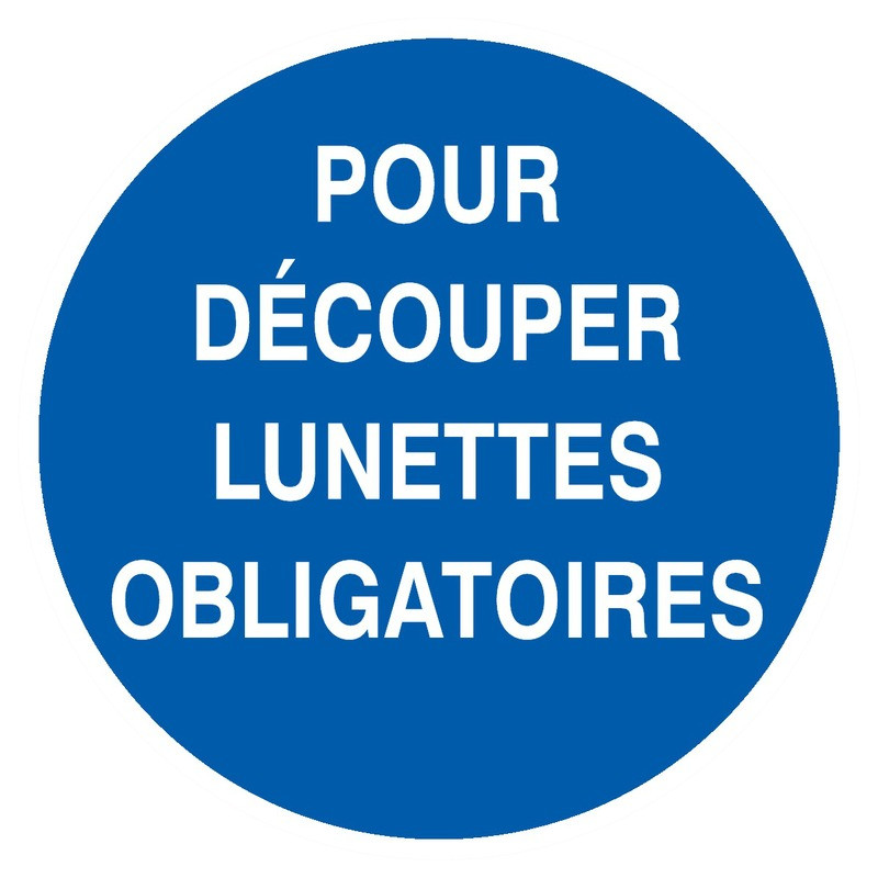 POUR DECOUPER LUNETTES OBLIGATOIRES D.300mm