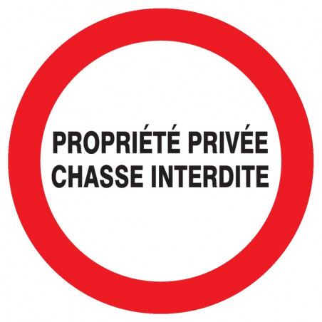 PROPRIETE PRIVEE CHASSE INTERDITE D.420mm