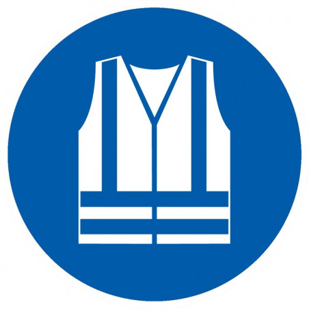 GILET DE SECURITE HAUTE VISIBILITE OBLIGAT. D.80mm