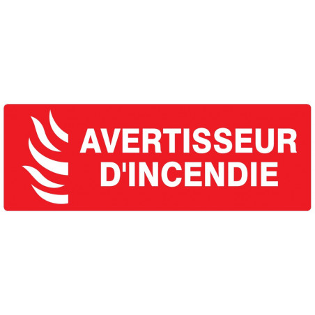 AVERTISSEUR D' INCENDIE 330x75mm