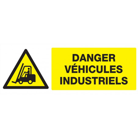 DANGER VEHICULES INDUSTRIELS 330x75mm