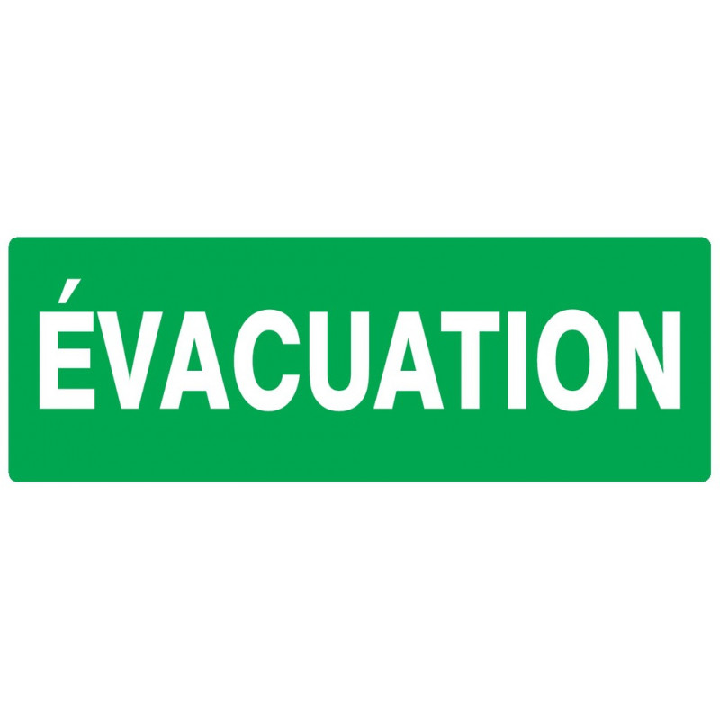 EVACUATION 330x75mm