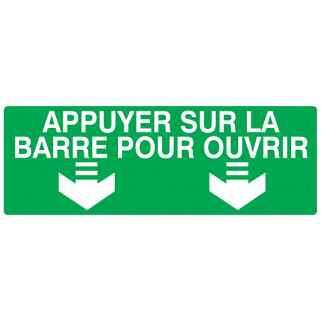 APPUYER SUR LA BARRE POUR OUVRIR 330x75mm