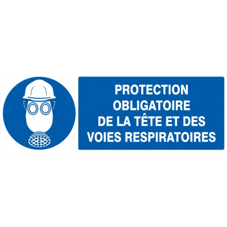 PROTECTION OBLIGAT. TETE/VOIES RESPIRATOIRES 330x75mm