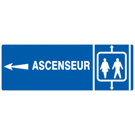 ASCENSEUR FLECHE A GAUCHE 330x75mm