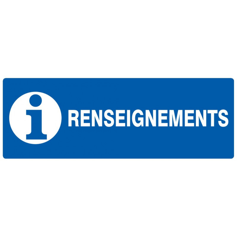 RENSEIGNEMENTS 330x75mm