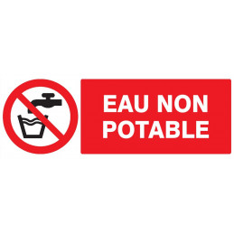 EAU NON POTABLE 330x120mm