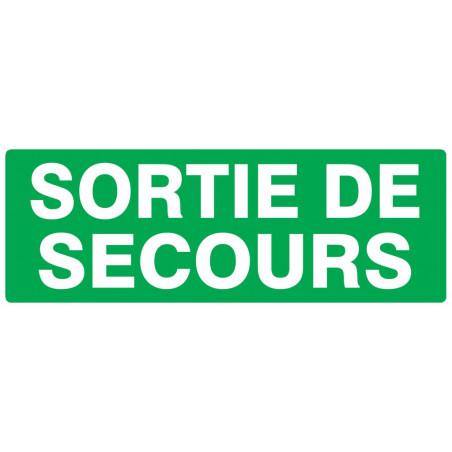 SORTIE DE SECOURS 330x120mm