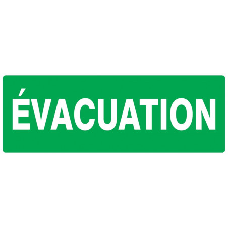 EVACUATION 330x120mm