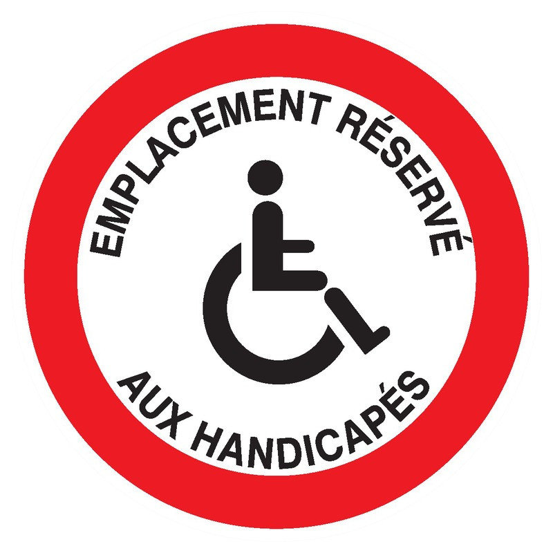 EMPLACEMENT RESERVE AUX HANDICAPES D.180mm