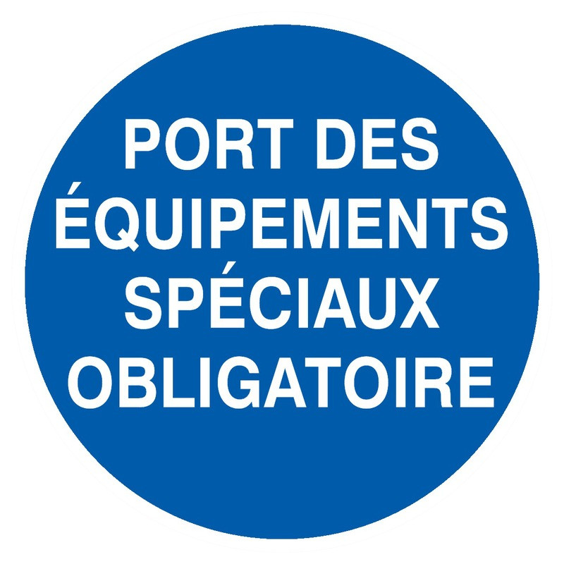 PORT DES EQUIPEMENTS SPECIAUX OBLIGATOIRE D.180mm