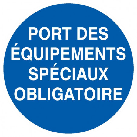 PORT DES EQUIPEMENTS SPECIAUX OBLIGATOIRE D.180mm