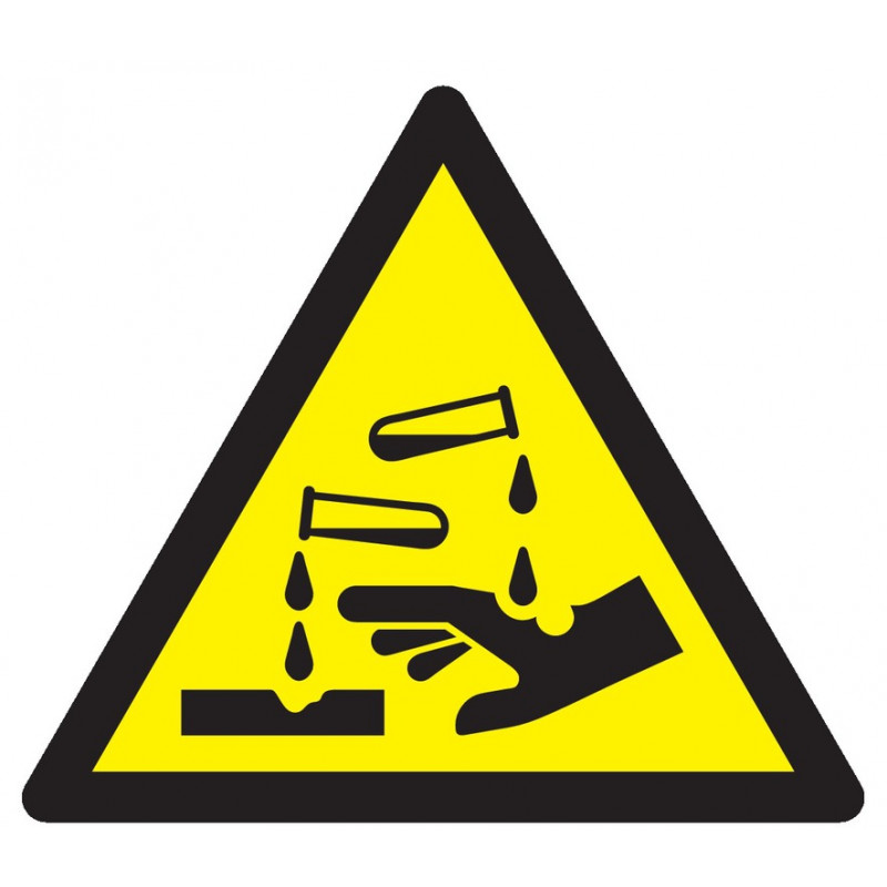 DANGER, SUBSTANCES CORROSIVES 300x300x300mm