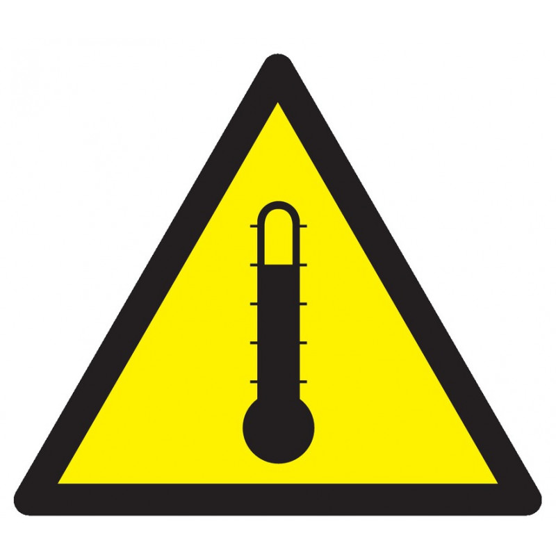 DANGER HAUTE TEMPERATURE 100x100x100mm