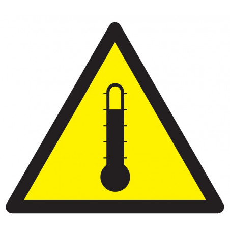 DANGER HAUTE TEMPERATURE 100x100x100mm