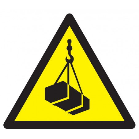 DANGER, CHARGES SUSPENDUES 100x100x100mm