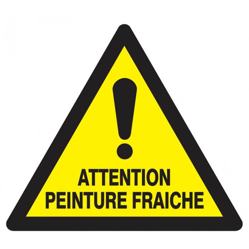 ATTENTION PEINTURE FRAICHE 100x100x100mm