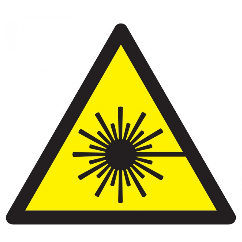 DANGER, RAYONNEMENT LASER 100x100x100mm