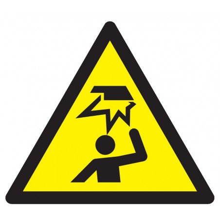 DANGER, OBSTACLE EN HAUTEUR 100X100X100mm