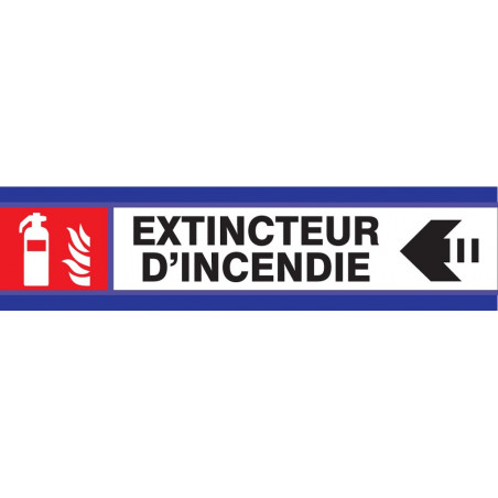 EXTINCTEUR FLECHE A GAUCHE D-SIGN 180x45mm