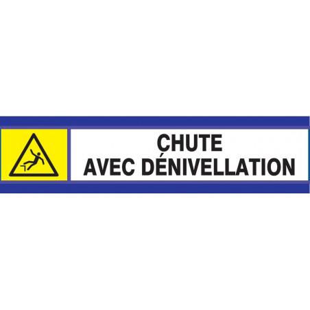 DANGER RISQUE DE CHUTE D-SIGN 180x45mm