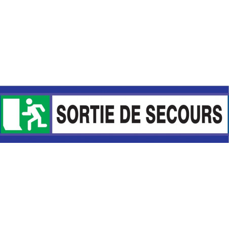 SORTIE DE SECOURS D-SIGN 180x45mm