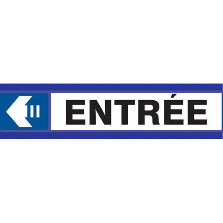 ENTREE FLECHE A GAUCHE D-SIGN 180x45mm