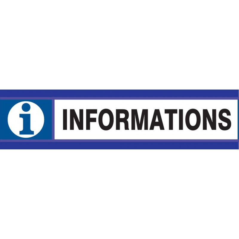 INFORMATIONS D-SIGN 180x45mm