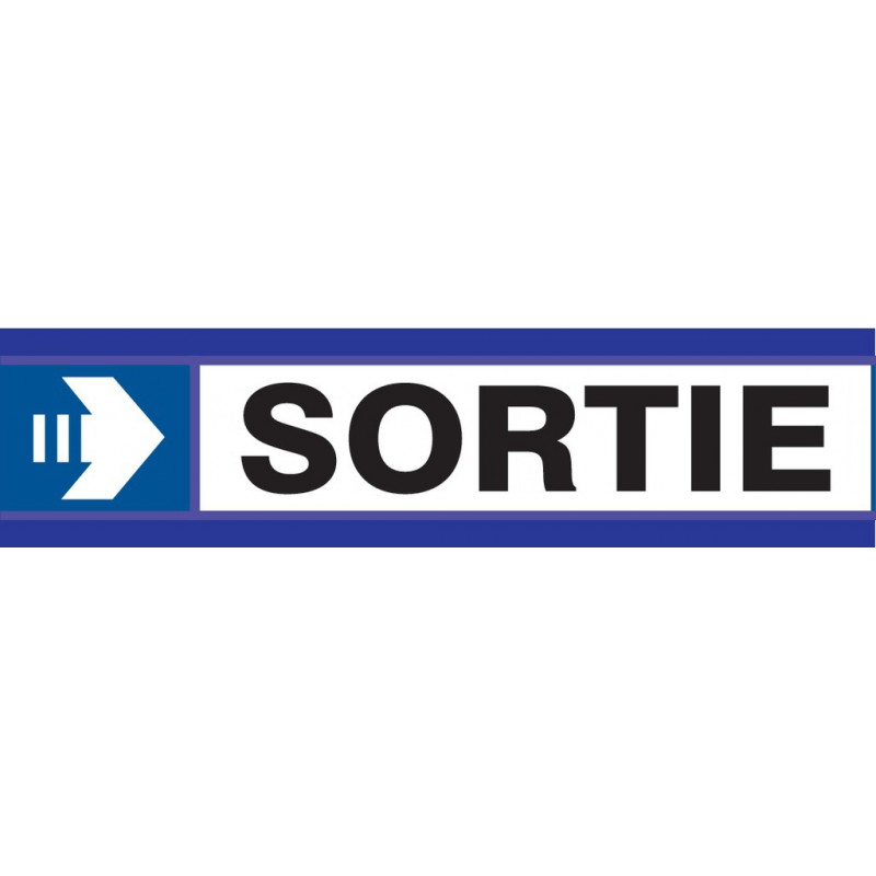 SORTIE FLECHE A DROITE D-SIGN 180x45mm