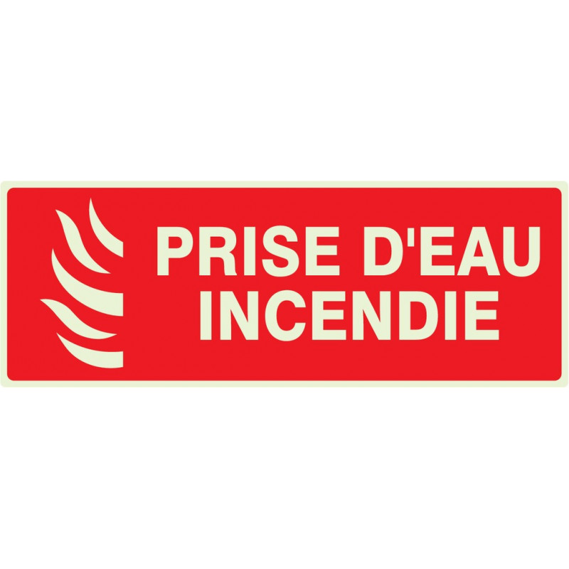 PRISE D'EAU INCENDIE LUMINESCENT 330x200mm