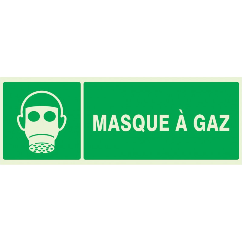 MASQUE A GAZ LUMINESCENT 330x200mm