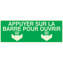 APPUYER SUR LA BARRE POUR OUVRIR LUMINESCENT 330x200mm