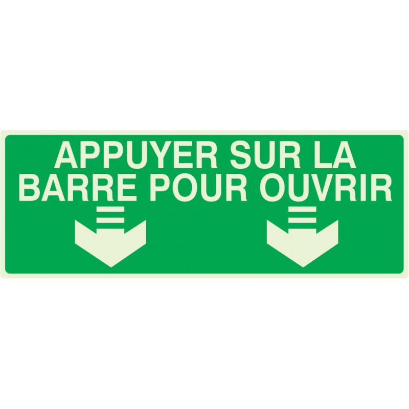 APPUYER SUR LA BARRE POUR OUVRIR LUMINESCENT 330x200mm