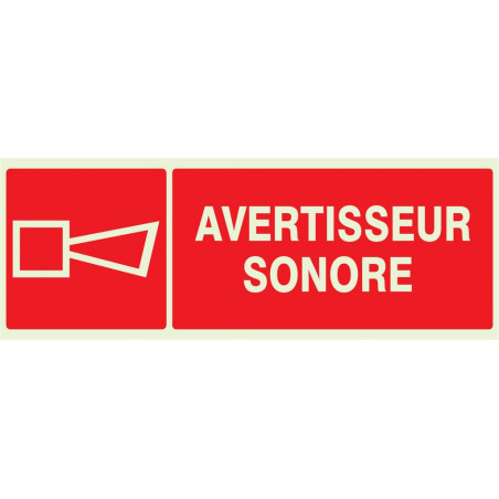 AVERTISSEUR SONORE LUMINESCENT 330x75mm