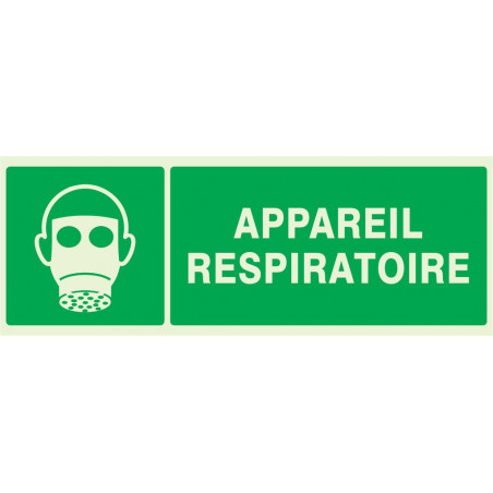 APPAREIL RESPIRATOIRE LUMINESCENT 330x75mm