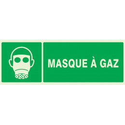 MASQUE A GAZ LUMINESCENT 330x75mm