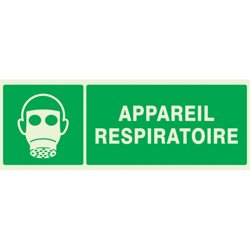 APPAREIL RESPIRATOIRE LUMINESCENT 330x120mm