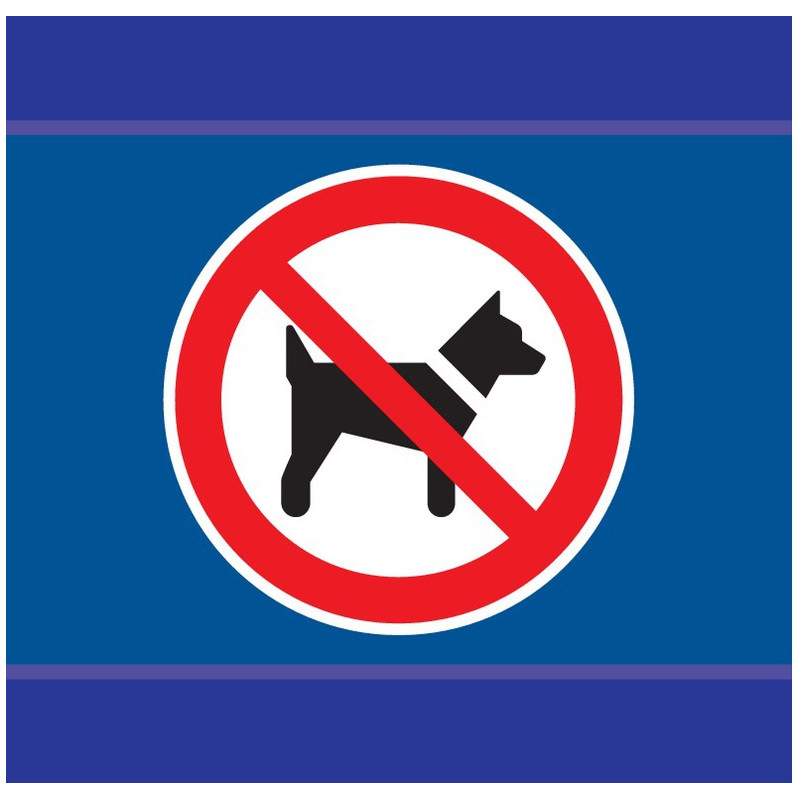 INTERDIT AUX CHIENS D-SIGN 100x100mm