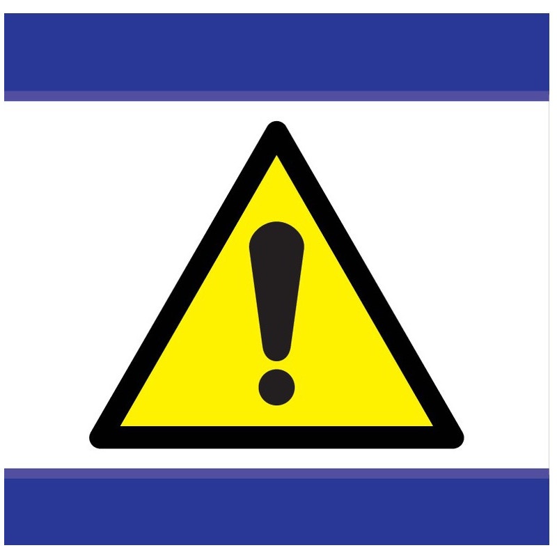 DANGER D-SIGN 100x100mm