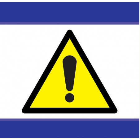 DANGER D-SIGN 100x100mm