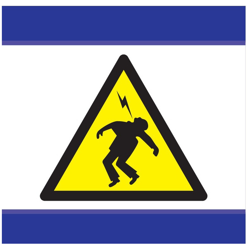 DANGER HAUTE TENSION D-SIGN 100x100mm