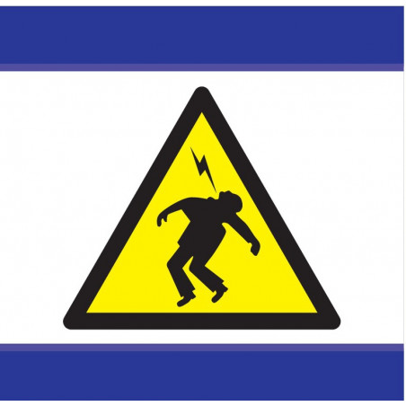 DANGER HAUTE TENSION D-SIGN 100x100mm