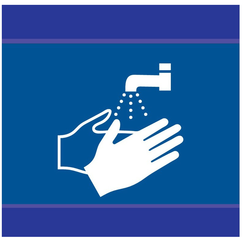 LAVAGE DES MAINS OBLIGATOIRE D-SIGN 100x100mm